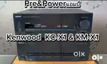 Kenwood 6 channel power amplifier KM X1. Kenwood Pre amplifier KC X1 .