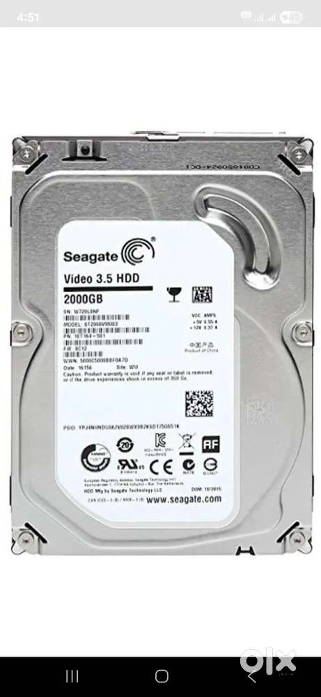 Seagate harddisk 2 tb