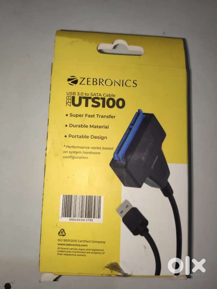 Zebronics UTS100 USB Adapter (Black)