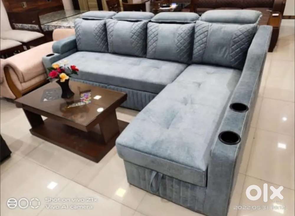 L shape lounger available all colours