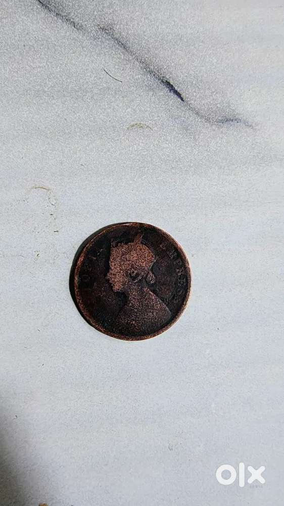 1884 quarter anna coin
