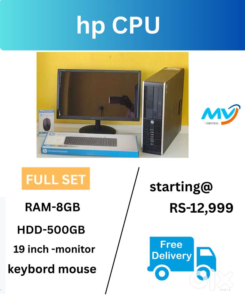 1 Year Warranty  Desktop Laptop CPU Full Set i3-i5-i7 Available @ Low