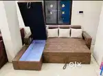 Sofa cumbed with storage lounger available in Starf Furniture