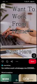 Work from home -house wifes and retired candidates