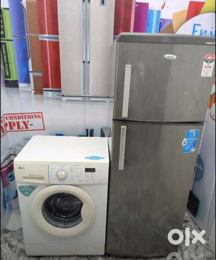 Mastermind grey colour refrigerator, LG front load washing machine ihh