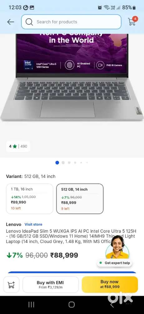 Lenovo IdeaPad Slim 5 14IMH9