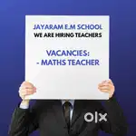 Required – Maths Teacher (Classes 3 to 7)