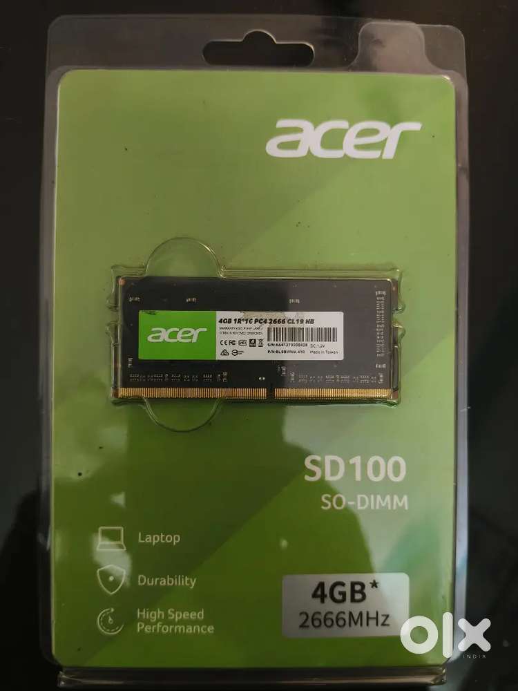 DDR4 LAPTOP RAM-ACER, 4GB, LIFETIME WARRANTY