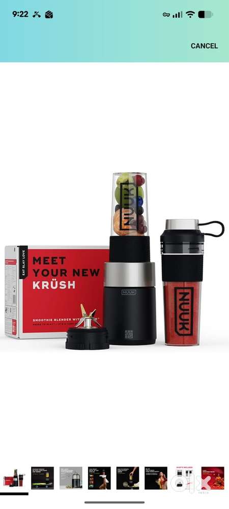 New seal pack-Nuuk Krush- Smoothie Maker with go Jar