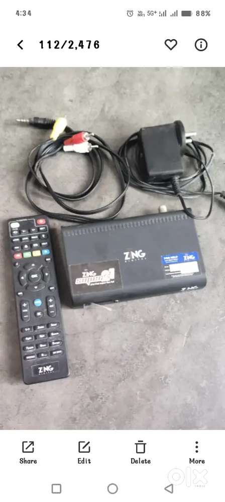 DishTV zing super FTA box