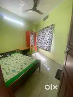 Single semi furnished room with attached bathroom