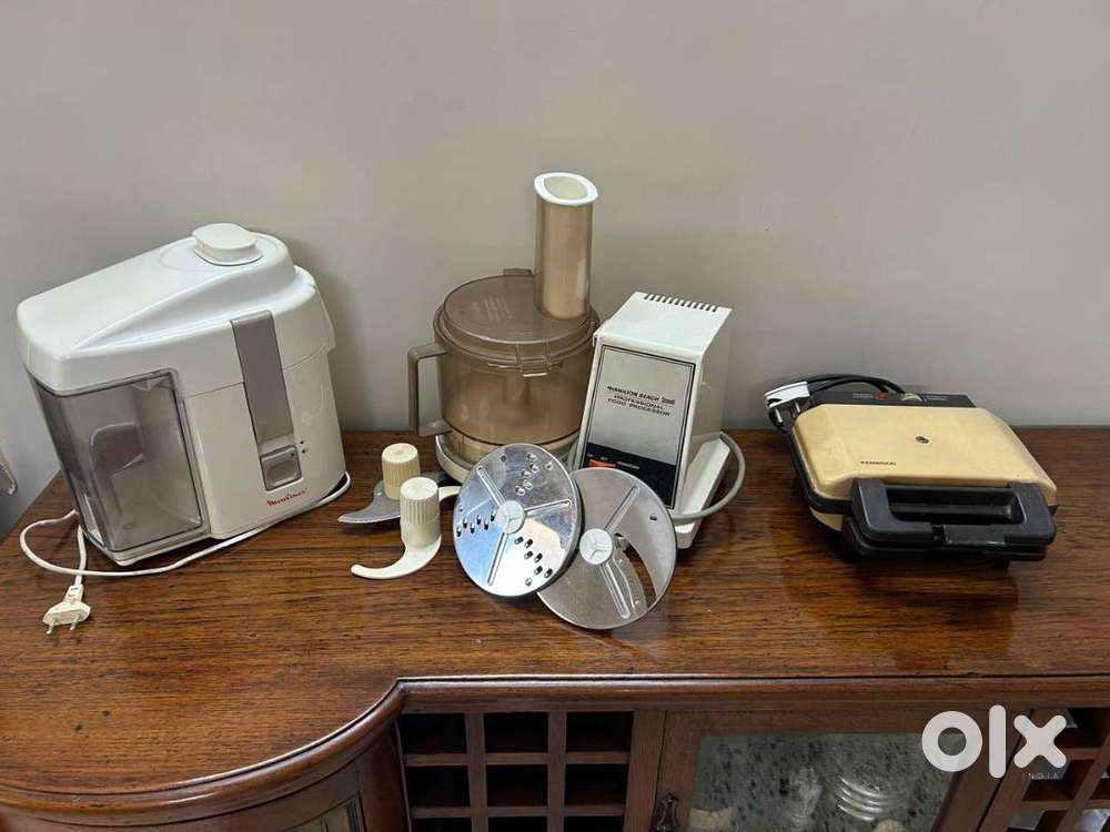 Food Processor, Juicer, Sandwich Maker, Veg Chopper, Icecream Maker et