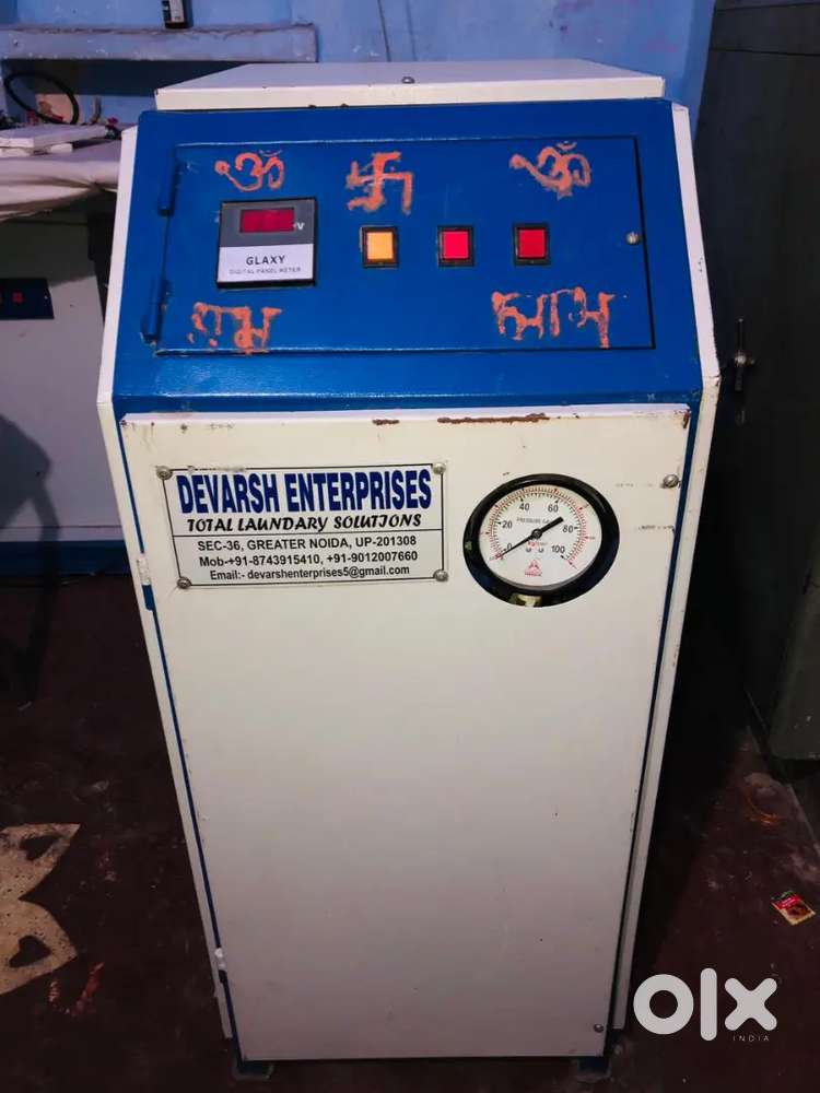 Steam press builer complete setup