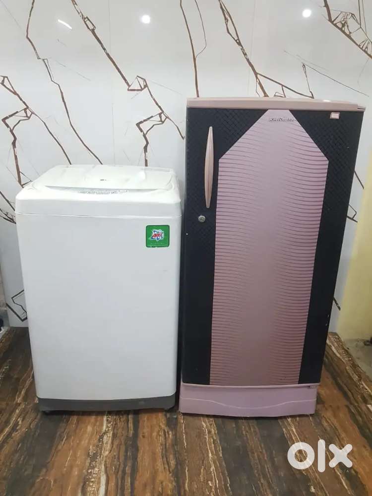 Kelvinator single door refrigerator and lg top load washing machine $
