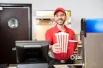 Cafeteria staff in cinema theatre