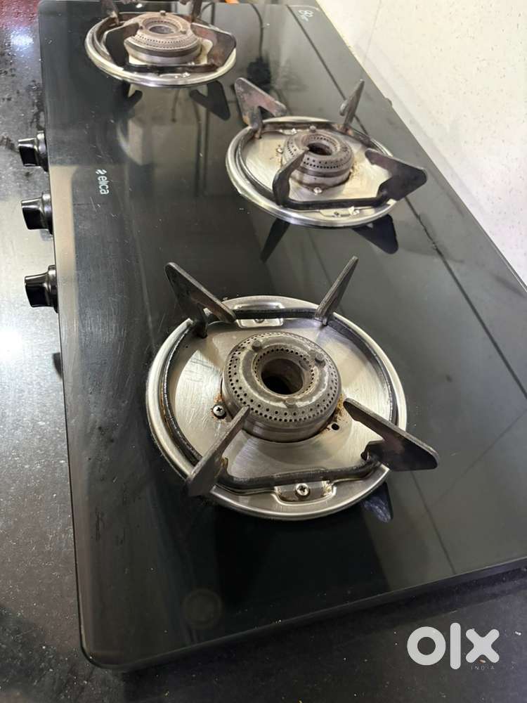 Gas stove glass top