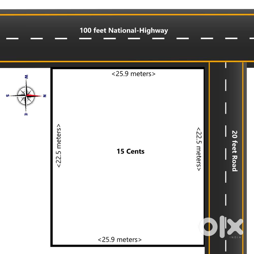 15 Cents Commercial Land near KULAI.