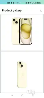 iPhone 15 128gb yellow colour