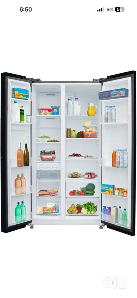 Blackside by side refrigerator