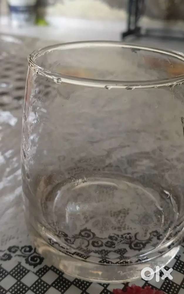 6 pcs brand new crystal clear glass for drink juice