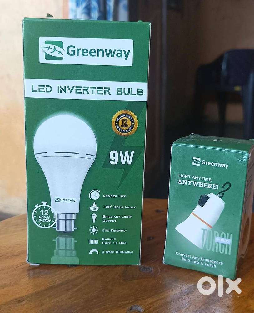 9Watt rechargeable LED bulb
