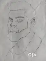 The drawing of Virat Kohli