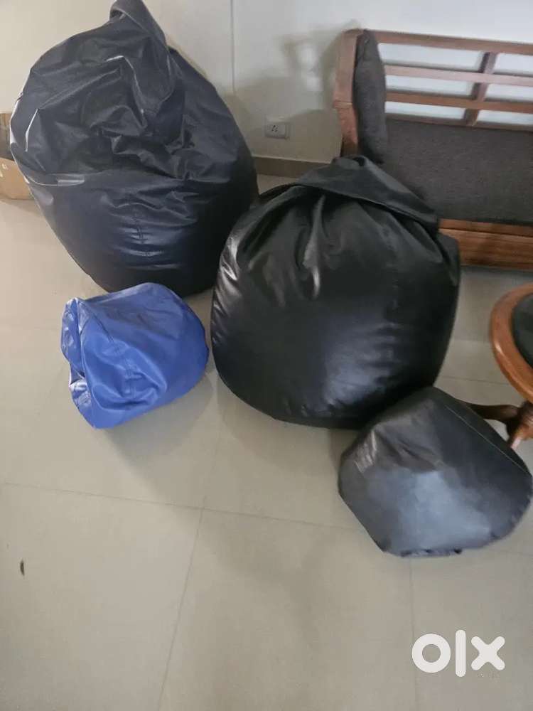 Bean bags and foot rest