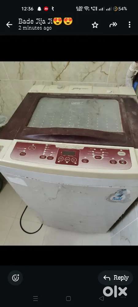 Washing machine for resale