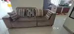 Luxurious  jute L - shaped sofa