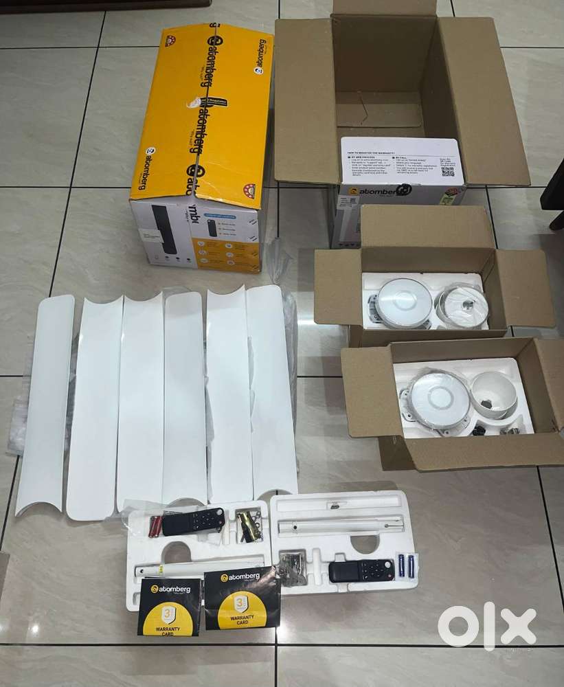 Atomberg Aris Contour Smart Marble White Colour(Pack of 2)