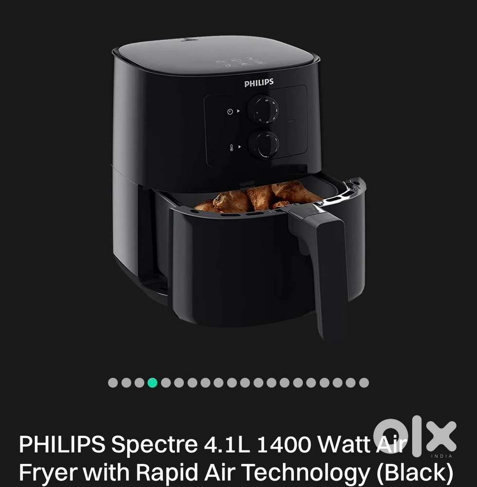 PHILIPS Spectre 4.1L 1400 Watt Air Fryer (Black)