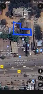 RENT k liye 6500sqft  L shape plot behind minocha petrol pump