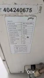 Godrej GSC18FG5WNG Split AC (1.5 Ton 3 Star Rating White Copper)
