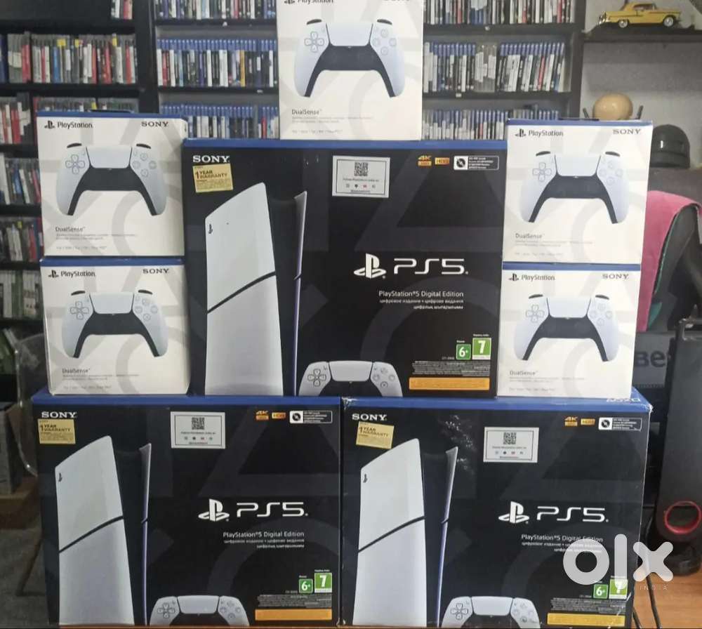 PlayStation 5 consoles with latest games and warranty sale offer