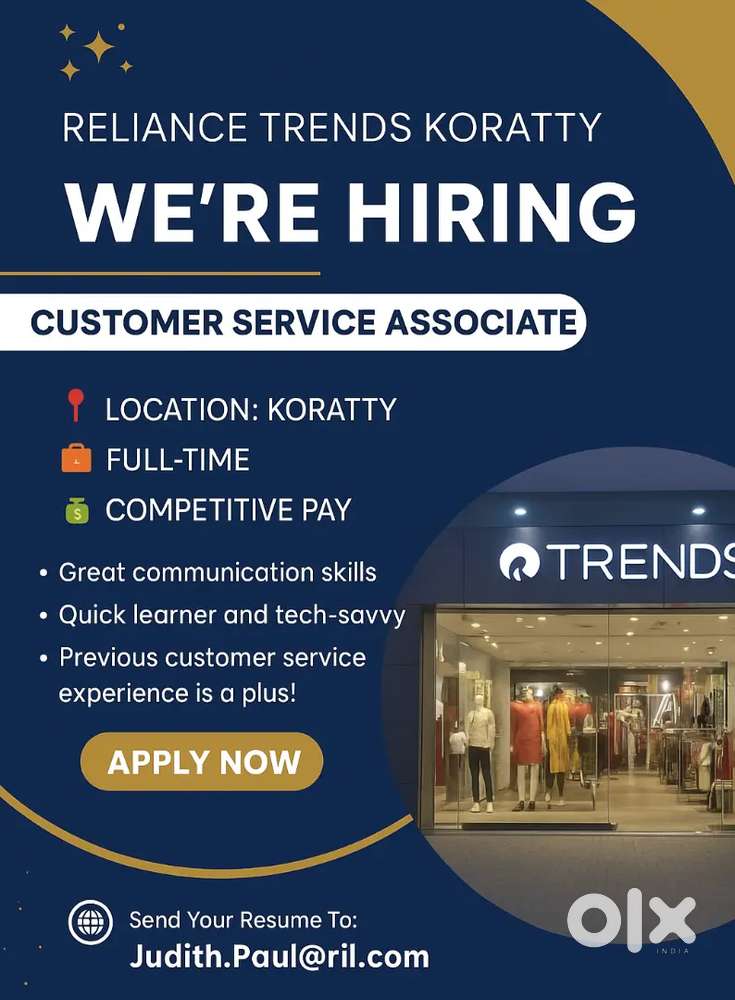 Customer service executive @ TRENDS