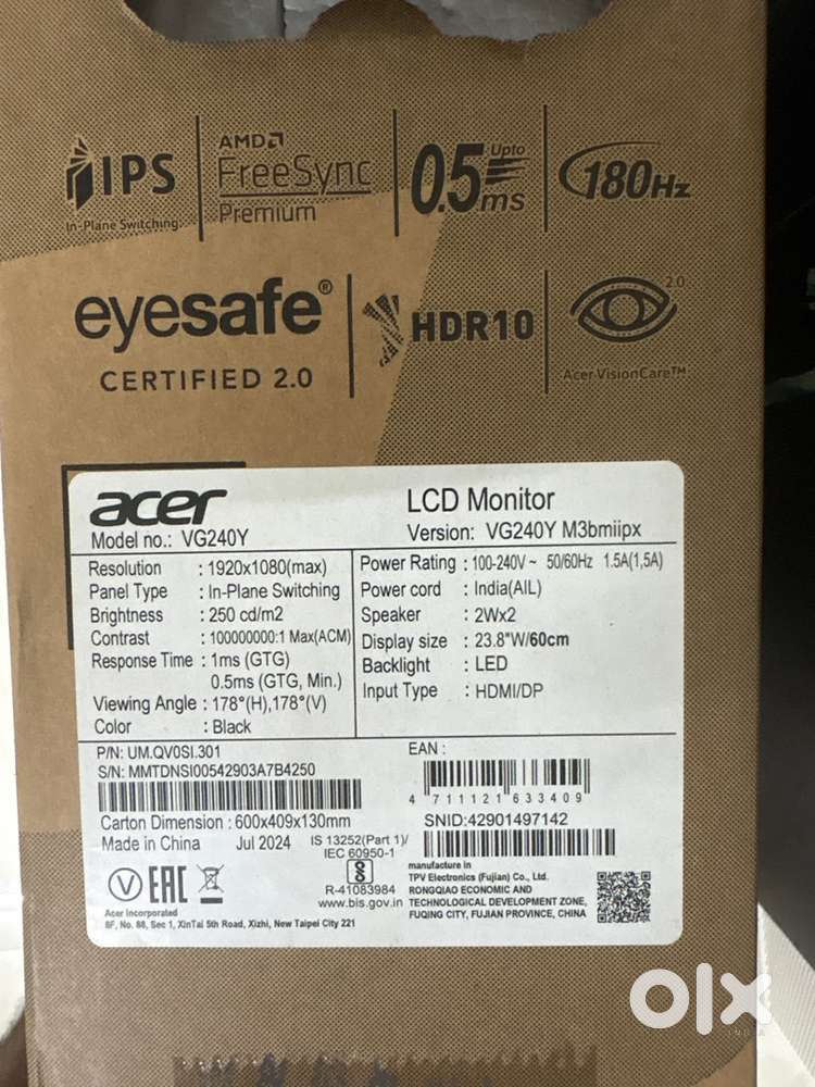 Acer Nitro VGO 24 inches