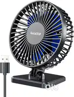 Gaiatop Small Desk Fan, Portable 3 Speeds Wind Desktop Table Cooling