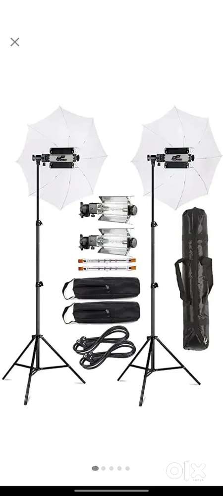 Won portable light stand tripod with light kit