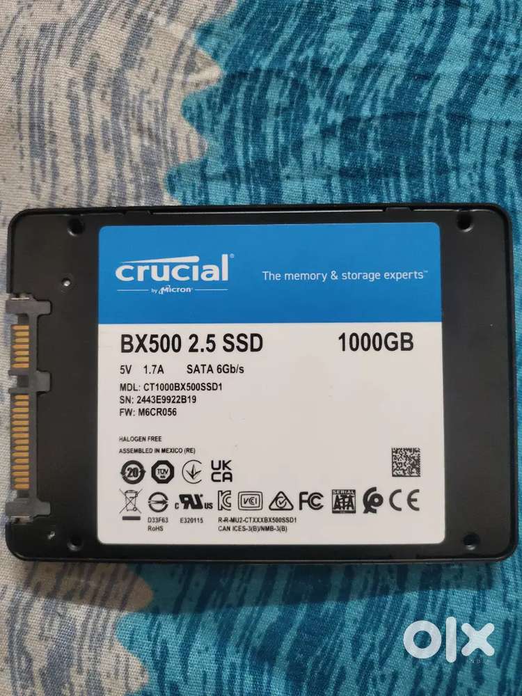 Crucial Bx500 2.5 ssd 1tb