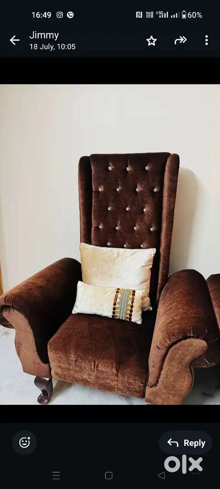 High Velvet Sofa Lounge (Rs 3000/sofa)