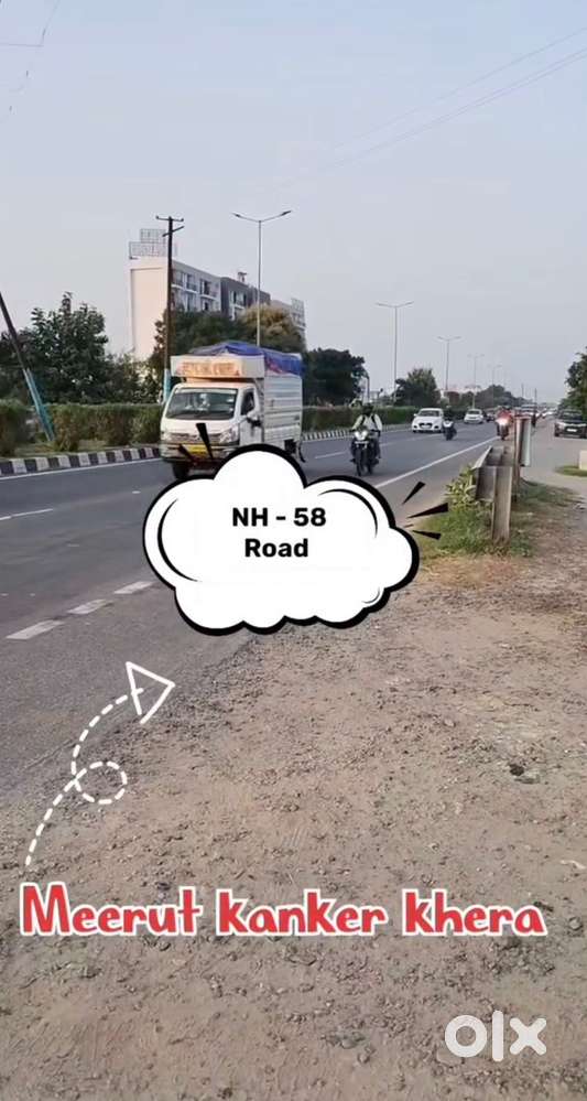 On road plot for sale in defence enclave back side