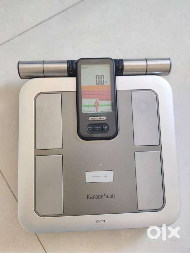 Omron Karada Scan Body Composition Monitor HBF-375, 140 KG, Silver