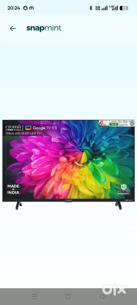 Brand new chroma tv available with new box this month purchase