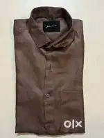 Dark brown linen shirt