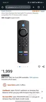 Alexa Voice Remote (3rd Gen) with TV controls