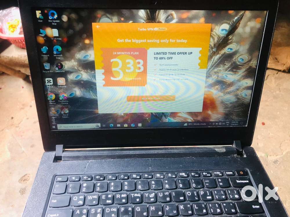 Lenovo e41 -25 4gb ram 128ssd 500 Hdd