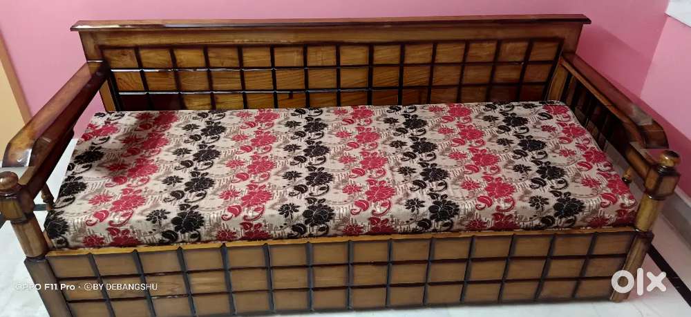 SOFA CUM BED(SEGUN WOOD)