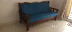 Three seater wooden sofa manufacturing factory outlet