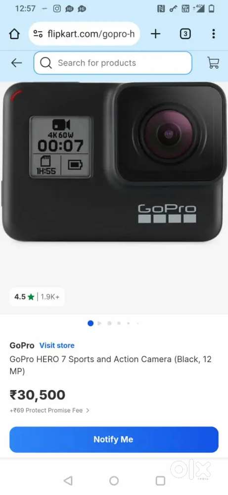 Go pro 7 silver