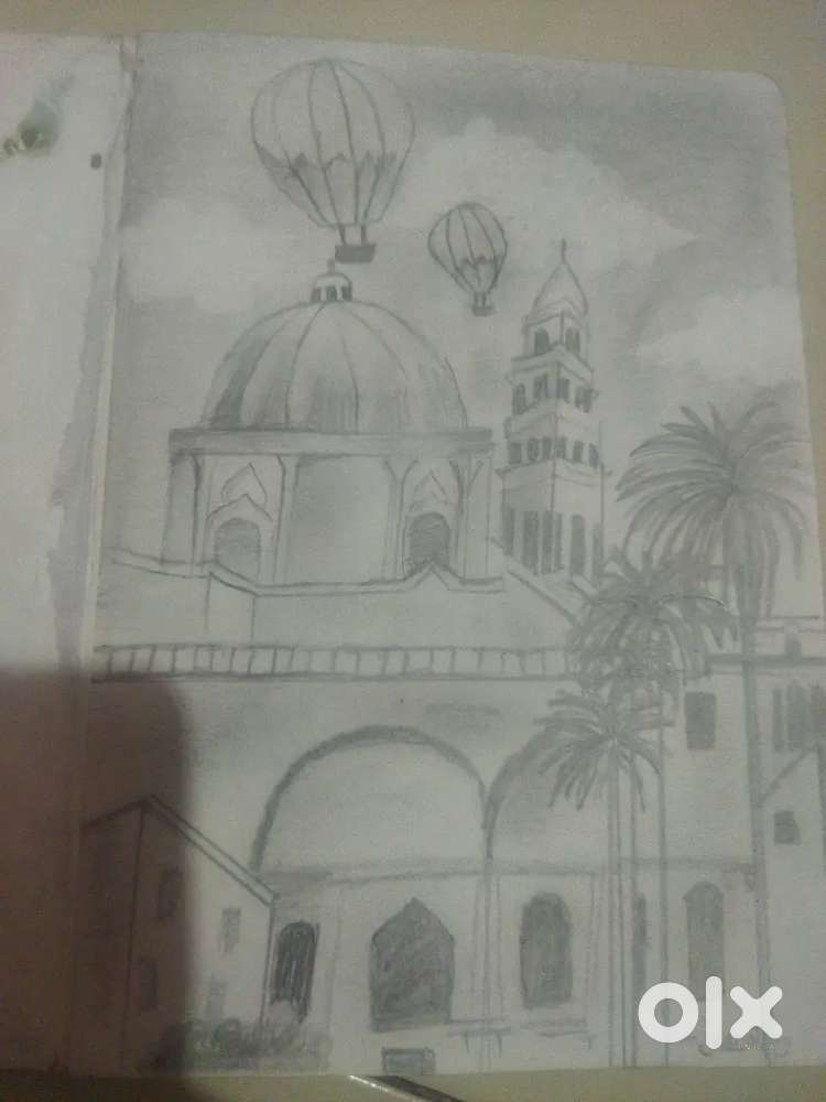 Pencil shading with frame